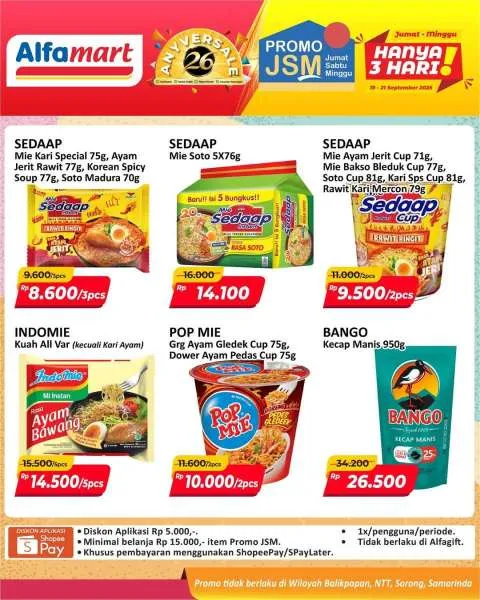 Promo JSM Alfamart Periode 19-21 September 2025
