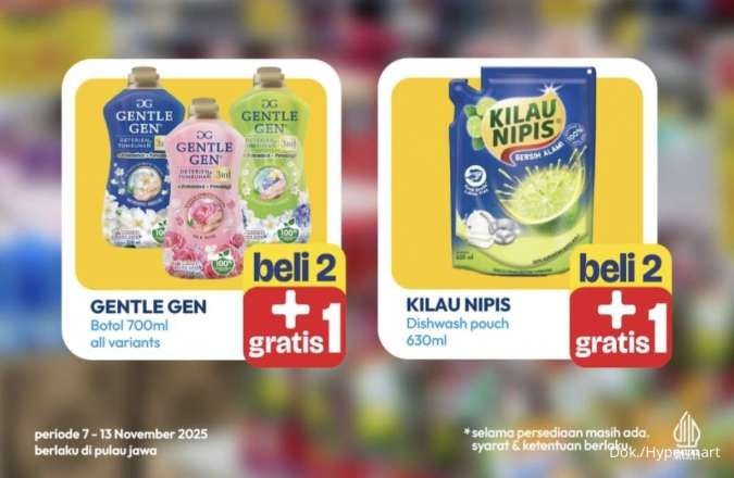 Promo Hypermart Beli Banyak Lebih Hemat 7-13 Nov 2025, Kilau Nipis Beli 2 Gratis 1