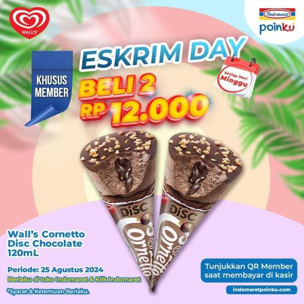 Promo Es Krim di Indomaret 25 Agustus 2024