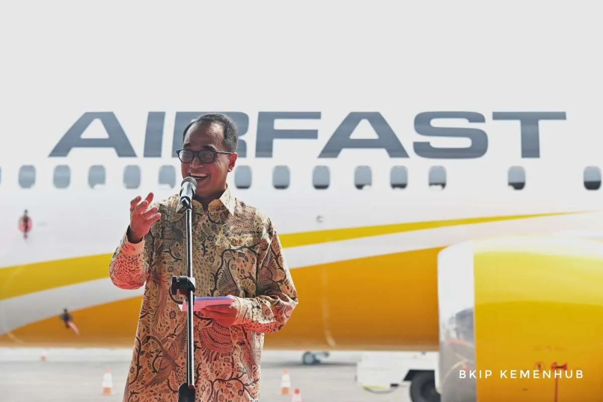 Hadiri Peluncuran Pesawat Airfast B737-8 Max, Menhub Tekankan Pentingnya Keselamatan 