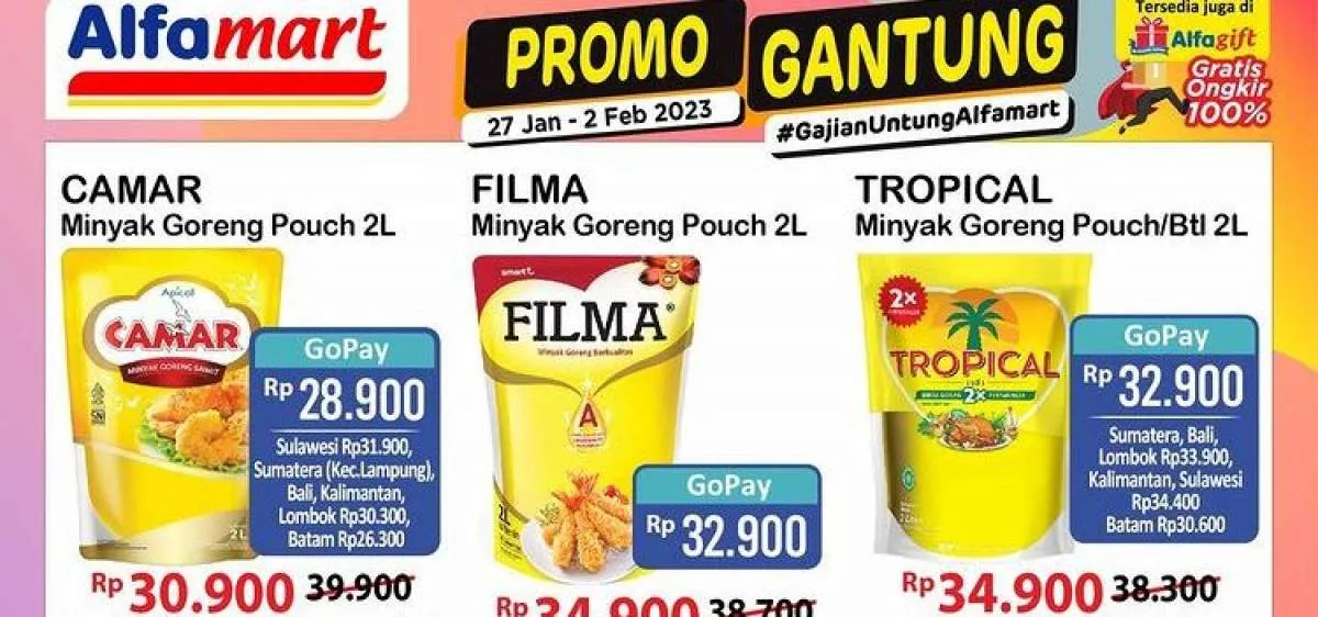 Promo Alfamart Gantung Hari Ini 1 Februari 2023, Minyak Goreng yang Lebih Murah