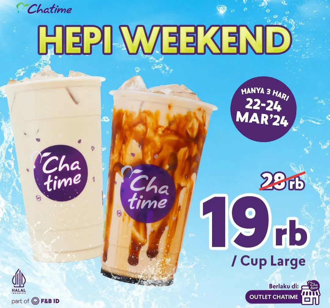 Promo chatime Hepi weekend