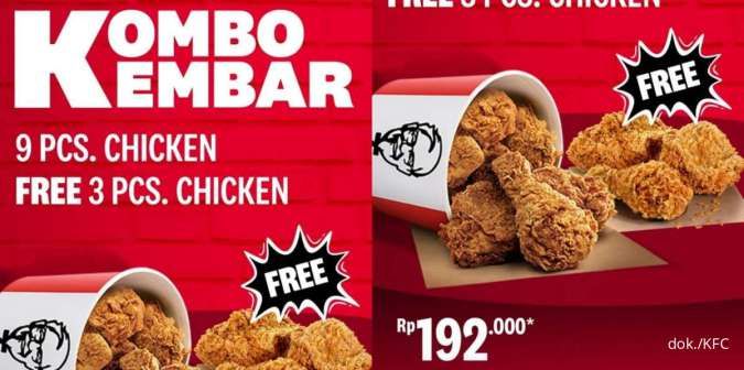 Eksklusif! Promo 6.6 KFC Edisi Juni 2023, Ada Kombo Kembar Isi 12 Ayam Goreng