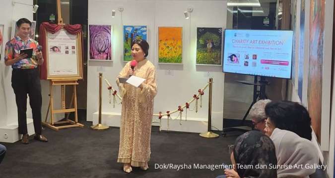 Raysha Gelar Group Charity Art Exhibition,Galang Dana untuk ABK Prasejahtera 