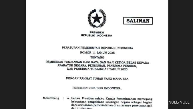 Link Unduh hingga Poin Penting PP Nomor 11 Tahun 2025 Soal THR dan Gaji ke-13