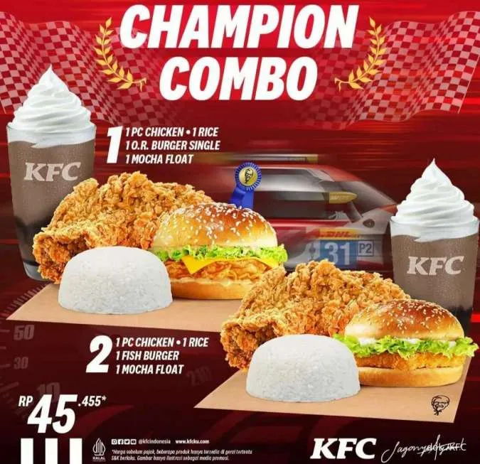 Promo Menu Baru KFC Champion Combo