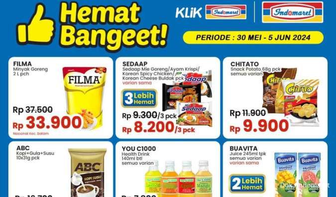 Promo Indomaret Hemat Banget 30 Mei-5 Juni 2024, Jus Buavita Beli 2 Harga Spesial