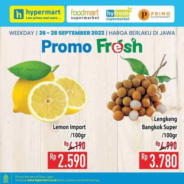 Promo Hypermart Hyper Diskon Weekday Periode 26-28 September 2023