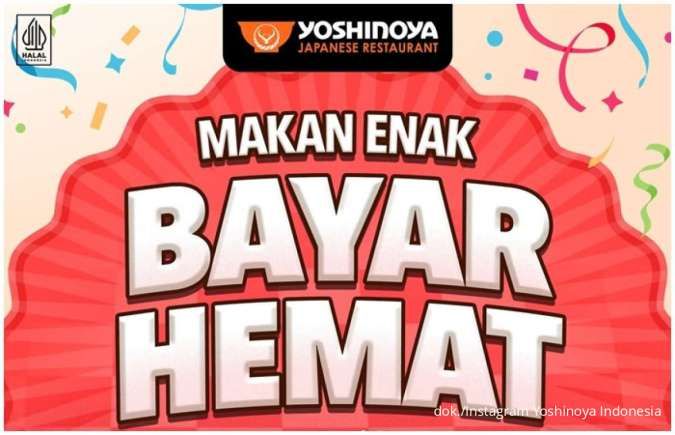 Yoshinoya Promo Bank: Makan Enak dengan Diskon dan Cashback Spesial hingga 50%