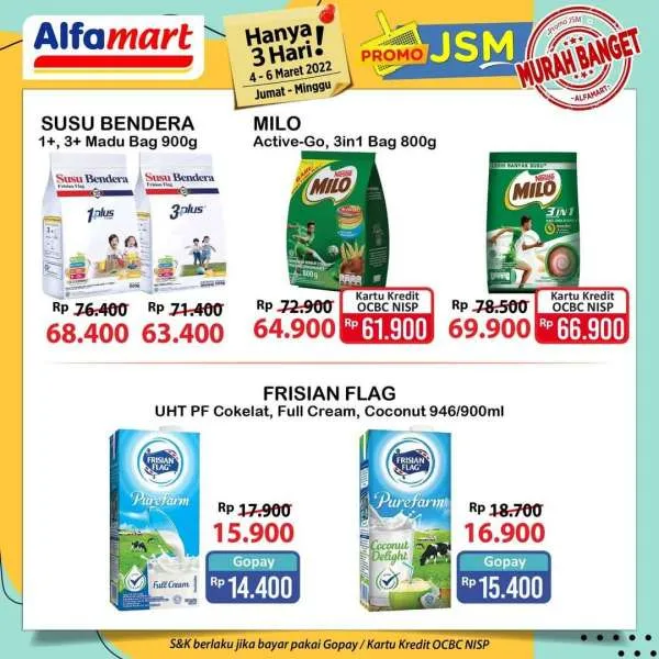 Promo JSM Alfamart Periode 4-6 Maret 2022