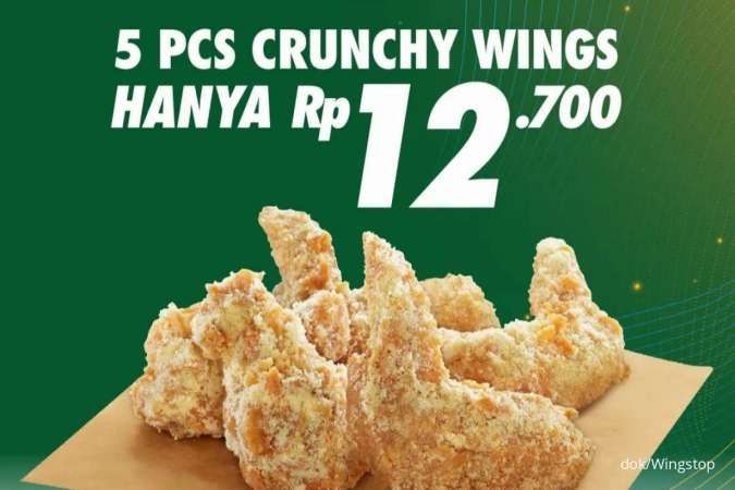 Promo Wingstop Spesial HUT BRI ke-127 16-18 Desember 2022, Beli 5 Wings Rp 12.700