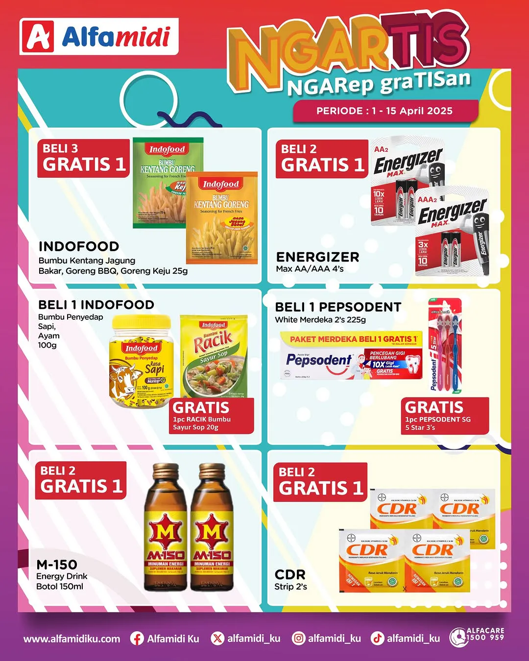 Promo Alfamidi Ngartis (Ngarep Gratisan) Periode 1-15 April 2025