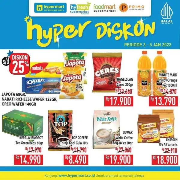 Promo Hypermart 3-5 Januari 2023, Promo Hyper Diskon Weekday Terbaru