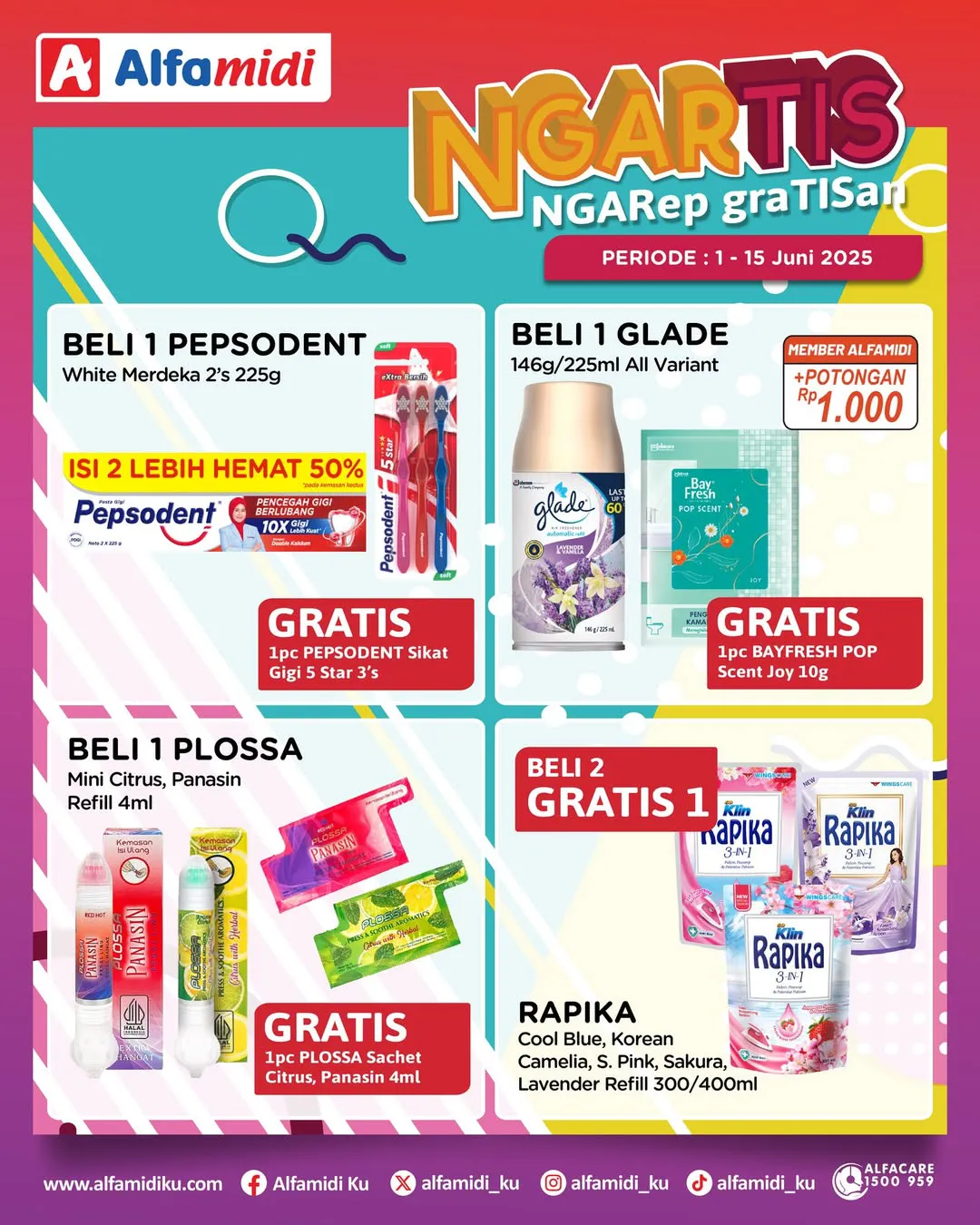 Promo Alfamidi Ngartis (Ngarep Gratisan) Periode 1-15 Juni 2025