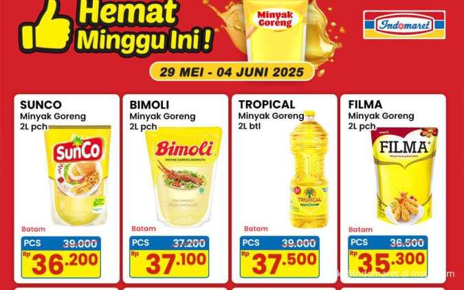 Promo Minyak Goreng Weekday Awal Bulan Juni 2025 di Superindo dan Indomaret 