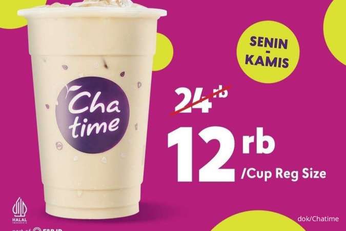 3 Promo Chatime 6-9 Mei 2024, Flash Sale 1 Jam Chatime Milk Tea Rp 12.000