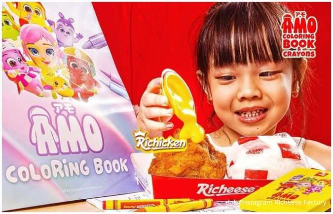 Promo Richeese Factory Kids Meal Bonus Coloring Book dan Crayons Mulai Rp 36.000-an