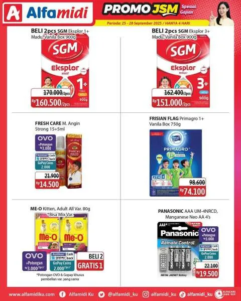 Promo JSM Alfamidi Spesial Gajian Periode 25-28 September 2025