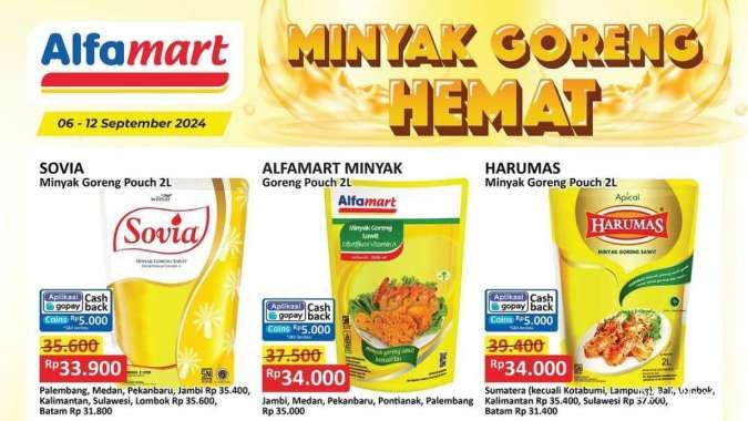 Promo Minyak Goreng di Alfamart & Superindo, Promo Filma dan Bimoli Berakhir Hari Ini