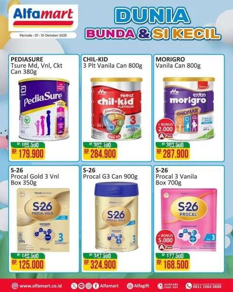 Promo Alfamart Dunia Bunda & Si Kecil Periode 1-15 Oktober 2025