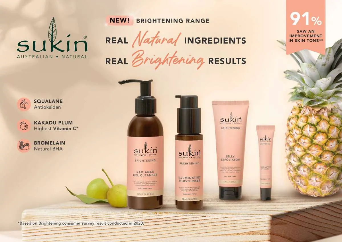 Sukin Hadirkan Varian Produk Brightening dengan Kombinasi Superfood dari Australia 