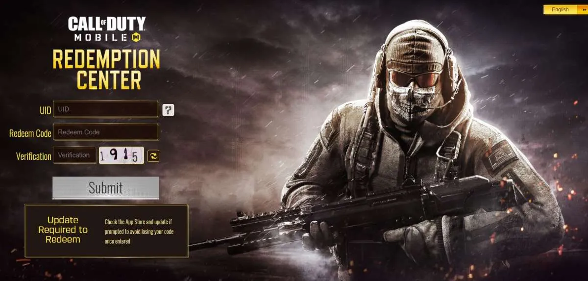 Redeem code COD Mobile versi Global, dapatkan skin senjata BY15 gratis!