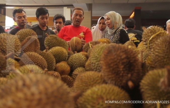 Durian serba Rp 11.000 di Festival Durian Depok