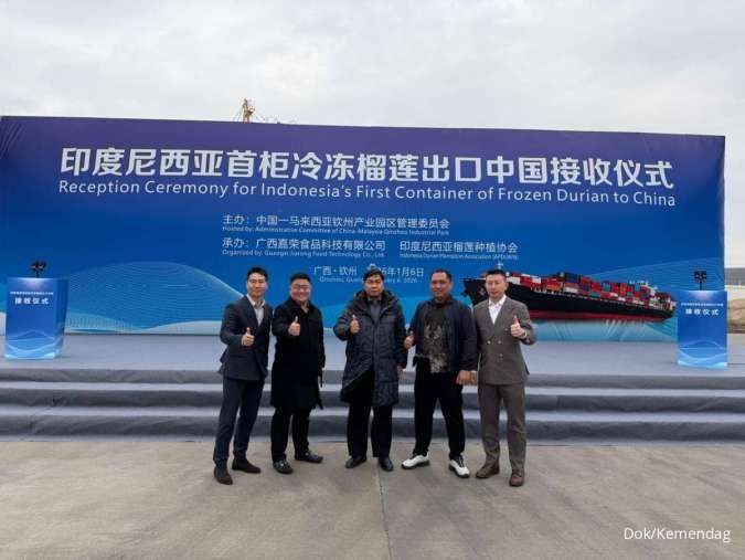 Perdana, Indonesia Ekspor Durian Beku ke Tiongkok Senilai Rp 2,08 Miliar