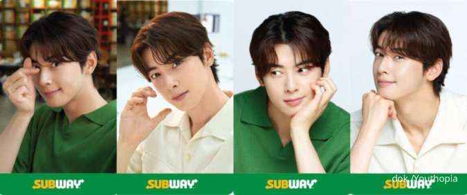 Promo Subway September 2023, Gratis Sticker Pack Cha Eun-Woo untuk 50 Pemenang