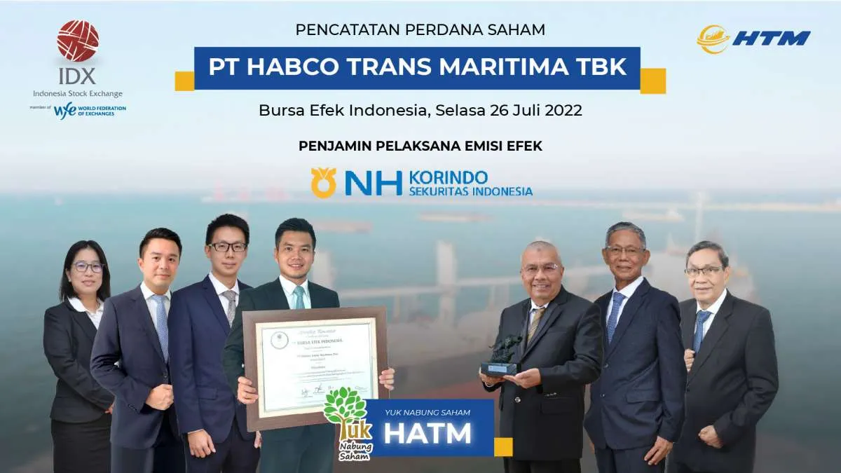 Melesat 32%, Habco Trans Maritima (HATM) Resmi Melantai di BEI