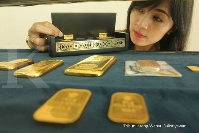Harga jual dan buyback emas Antam naik 2%