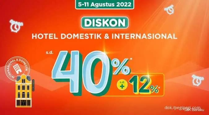 Tawaran Promo PegiPegi Time 8.8, Diskon Hotel Domestik & Internasional Hingga 40%