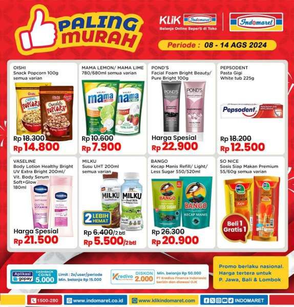 Promo Indomaret Paling Murah 8-14 Agustus 2024