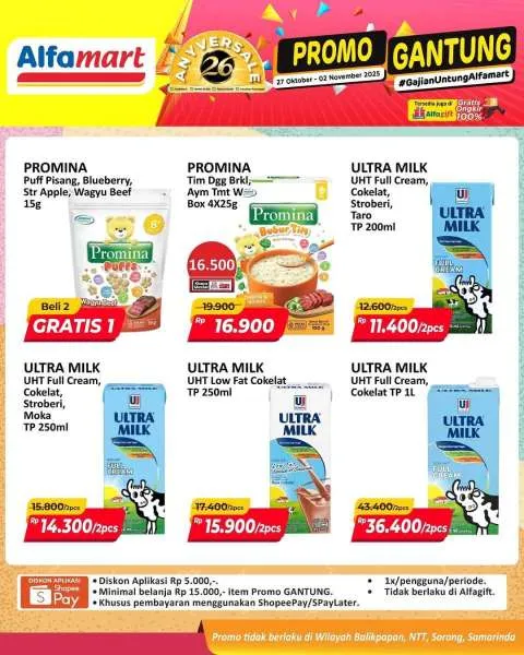 Promo Alfamart Gantung Periode 27 Oktober-2 November 2025