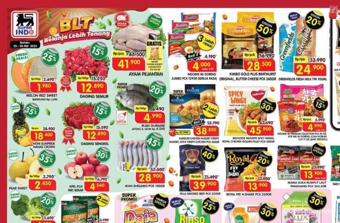 Promo Superindo Weekday 7 Mei 2025, Diskon 50% dan Harga Spesial Berakhir Besok