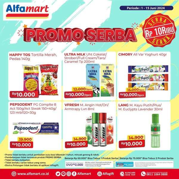 Promo Alfamart 1-15 Juni 2024 Serba Rp 10.000