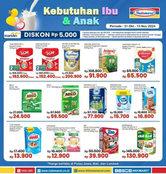 Promo Indomaret Super Hemat Periode 31 Oktober-13 November 2024