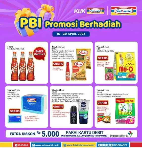 Promo Berhadiah Indomaret Periode 16-30 April 2024