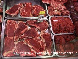 Pengunjuk rasa minta harga daging diturunkan