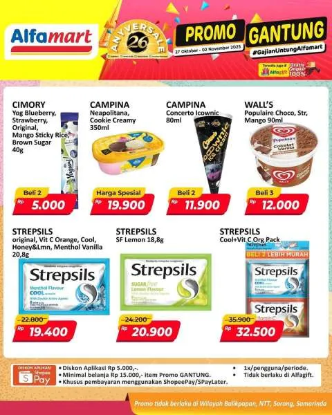 Promo Alfamart Gantung Periode 27 Oktober-2 November 2025
