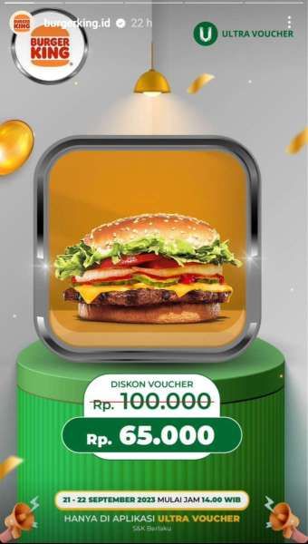 Promo Burger King Terbaru Sampai 22 September 2023 Bersama Ultra Voucher