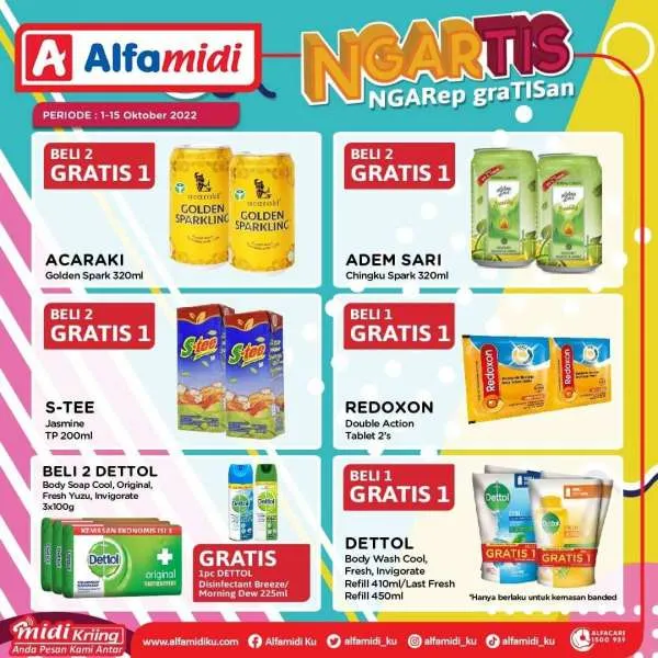 Promo Alfamidi Ngartis (Ngarep Gratisan) Periode 1-15 Oktober 2022