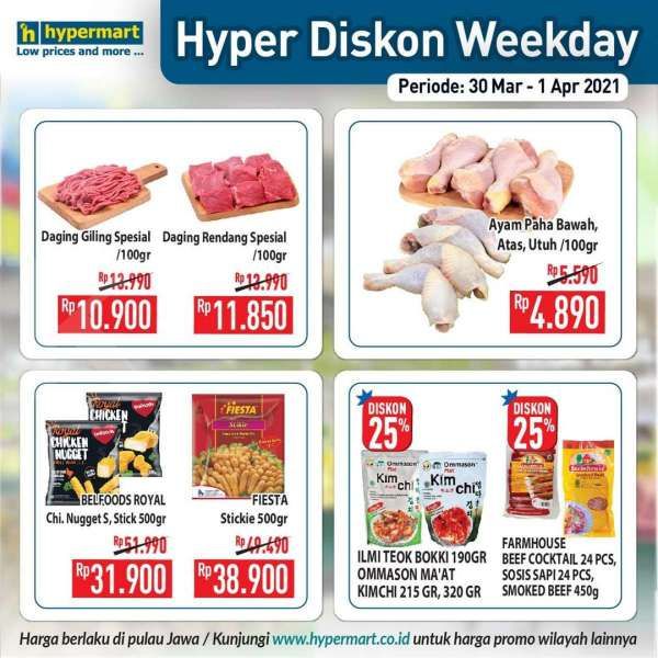 Hyper Diskon! Ini promo Hypermart weekday 1 April 2021