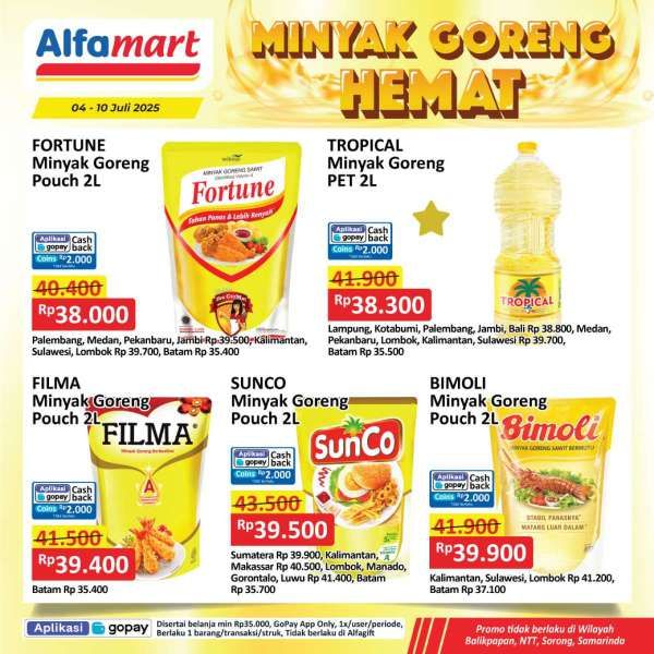 Promo Minyak Goreng Hemat di Alfamart 4-10 Juli 2025