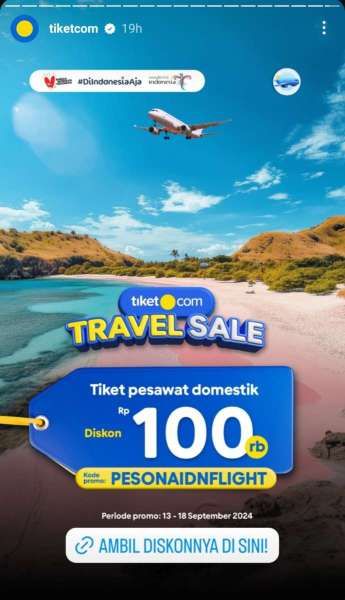 Tiket.com Travel Sale 13-18 September 2024