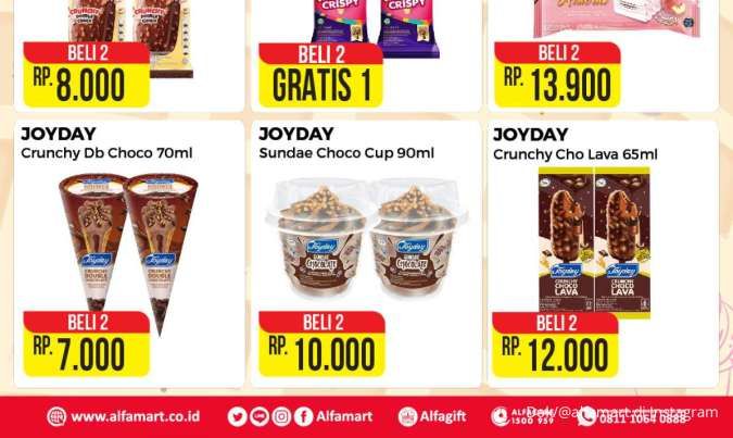 Promo Es Krim di Superindo & Alfamart Weekday, Beli 2 Gratis 1 hingga Beli 2 Rp 7.000