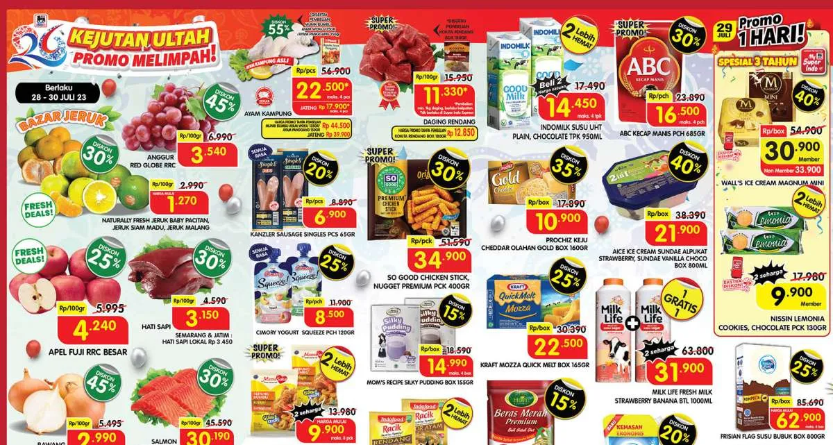 Katalog Harga Promo JSM Superindo 28-30 Juli 2023, Promo Melimpah di Akhir Bulan