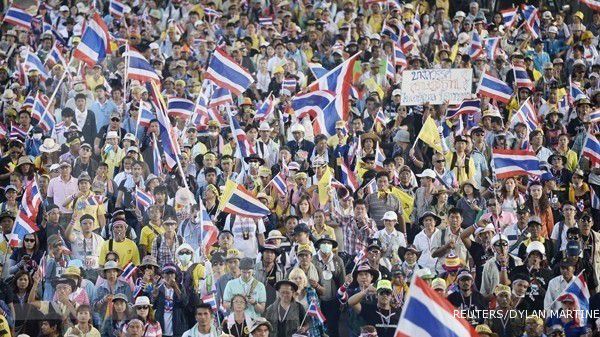Demonstran boikot sebagian pemilu di Thailand