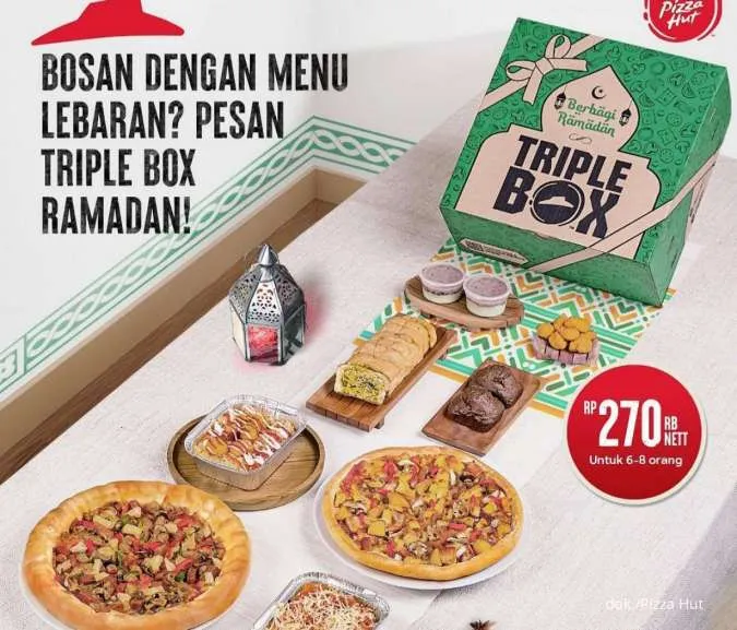 Promo Pizza Hut Triple Box Spesial Lebaran