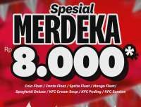 Promo KFC Spesial Merdeka 11-24 Agustus 2025, Ragam Menu Favorit Cuma Rp 8.000